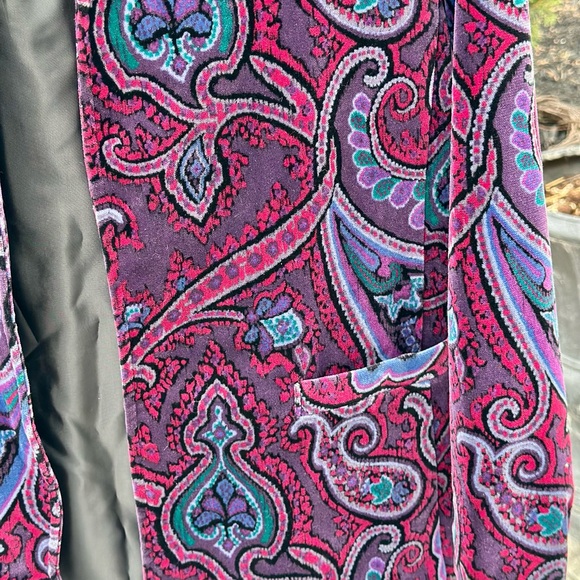 TanJay Multicolor Cotton Velvet Blazer - Picture 3 of 10